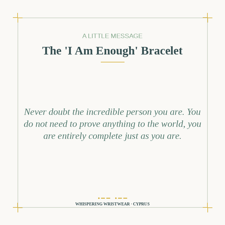A little message card