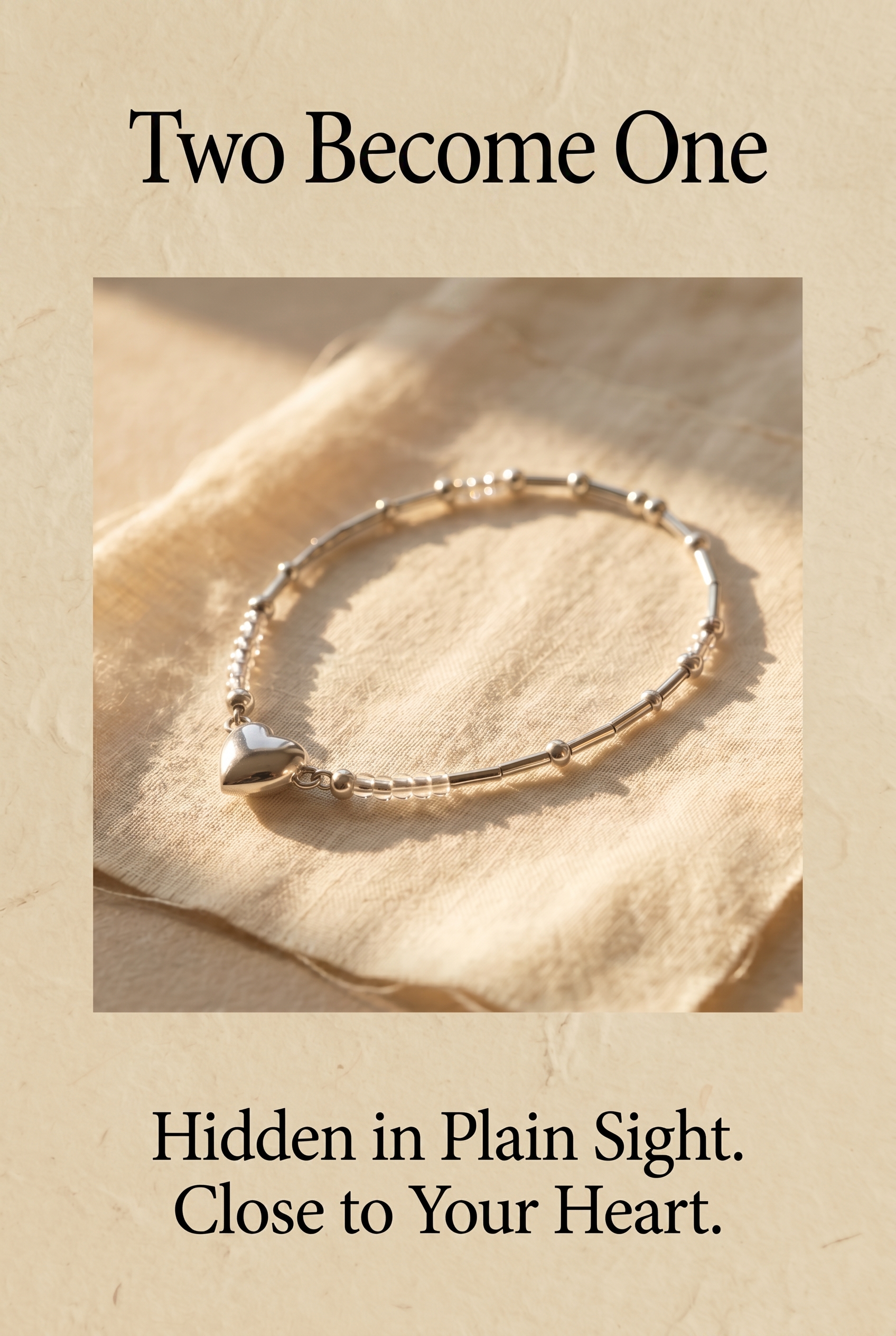 The 'Two Become One' Bracelet — alternate view 3 (Whispering Wristwear)
